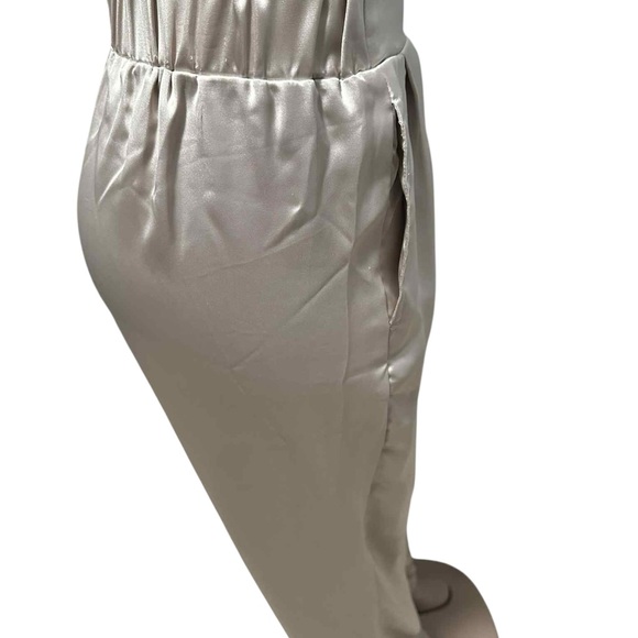 Cynthia Rowley Cream Satin Pants - Picture 3 of 4